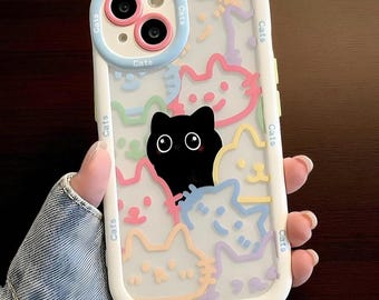 Cat iPhone Case: Soft Silicone Protective Cover - WhiskerCharm