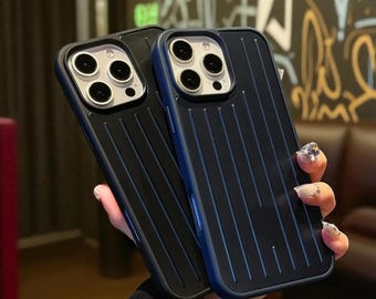 Funda RidgeGuard 3D Stripe: protección resistente a los golpes para iPhone 11 a 16 Plus