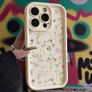 Floral iPhone Case: Shockproof Candy Color Silicone Cover