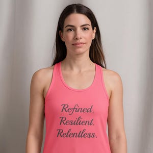 Women’s fitted racerback tank top