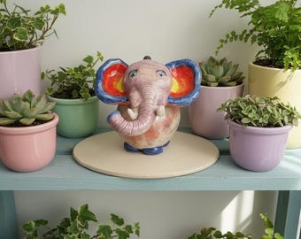 Limited Edition Miniature Fine Art Porcelain Figurine: True the Elephant