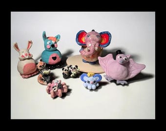 Handmade Ceramic Figurine Character – Custom Personalized Stoneware Sculpture Art Piece (Pre-Order Commission)