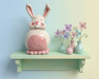 Limited Edition Miniature Porcelain Fine Art Figurine: Aliza the Bunny
