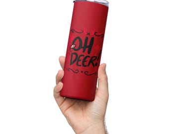 Oh Deer! Alastor Hazbin Hotel Stainless Steel Tumbler