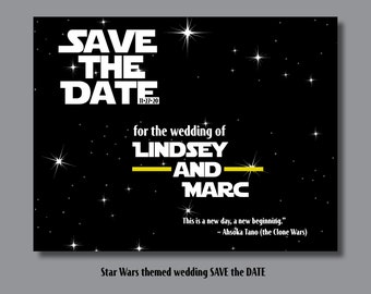 Star Wars Save the Date Invitation: Printable Custom Design (Digital)