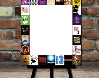 Broadway Show Foam core mounted Sign-In Board: Custom Bar/Bat Mitzvah Seating Chart