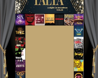 Broadway Show Sign-in Board or Seating Chart - customized for you