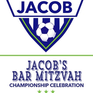 Sport themed Bar Mitzvah ticket place cards seating DEPOSIT image 3