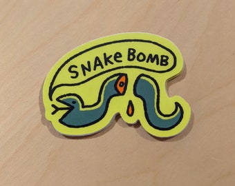 Snake Bomb sticker