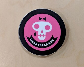 Heartbreaker Skull Sticker