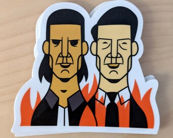 Twin Peaks (Mr. C & Agent Cooper) Sticker