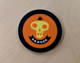 Danger Skull Sticker