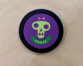 Toxic Skull Sticker