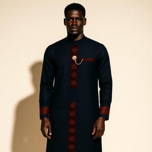 Afrikanische Herrenbekleidung, Hochzeitsanzug, Dashiki, Afrikanisches Herrenhemd, Vêtement afrikain, Chemise et Pantalon, Afrikanische Kleidung, Abschlussballkleid.
