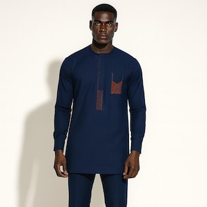 Afrikanische Herrenbekleidung, Hochzeitsanzug, Dashiki, Afrikanisches Herrenhemd, Vêtement afrikain, Chemise et Pantalon, Afrikanische Kleidung, Abschlussballkleid.