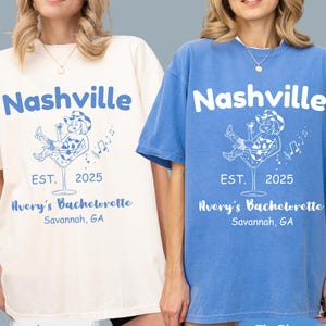 Custom Nashville Bachelorette Party Shirts: Social Club Comfort Colors Tee