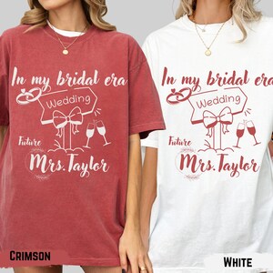 Personalized Bridal Era Shirt: Future Mrs. Engagement Gift