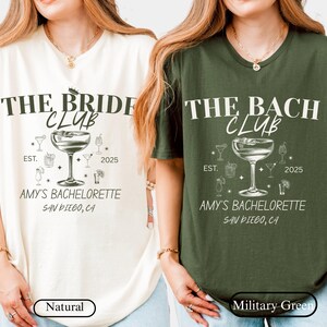 Beach Bachelorette Party Shirts: Custom Location Bridal Crew Tees