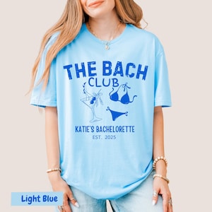 Magliette personalizzate per addio al nubilato in spiaggia, magliette del Bride Club, magliette personalizzate del Bach Club, gadget per addio al nubilato Bikinies and Martinis per ragazze