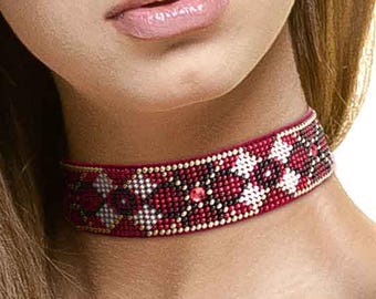 DIY Halskette Perlenstickerei Kit — Perlen Choker Schmuck machen Kit
