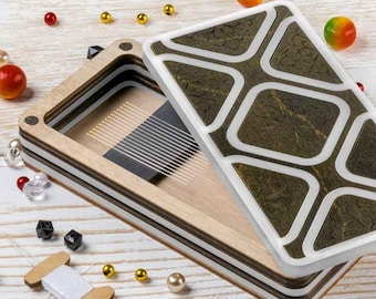 Magnetic Craft Storage, Notions Case for Sewing, Embroidery, Quilting and Jewelry Making, Storage Box with Magnetic Lid, Gift for Crafter