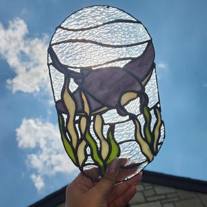 Stained Glass Manta Ray