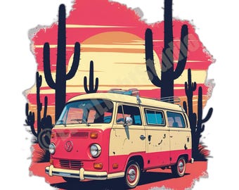 Roadtrip avontuur png-ontwerp | Retro sublimatiekunstwerk met transparante achtergrond | 300 dpi
