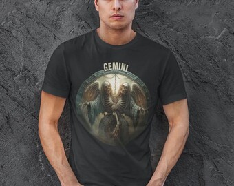 Eerie Gemini Zodiac Skull Art: Gothic Astrology Horror