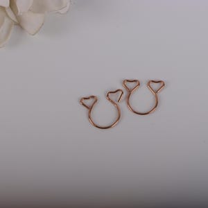 Adjustable Heart Fake Nipple Rings Faux Nipple Barbell Ring for Women Non-Pierced Sexy Body Jewelry Clip-On Nipple Piercing Imitation