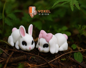 Gelenkte STL 3D Flexible Printable Figur Mini-Kaninchen