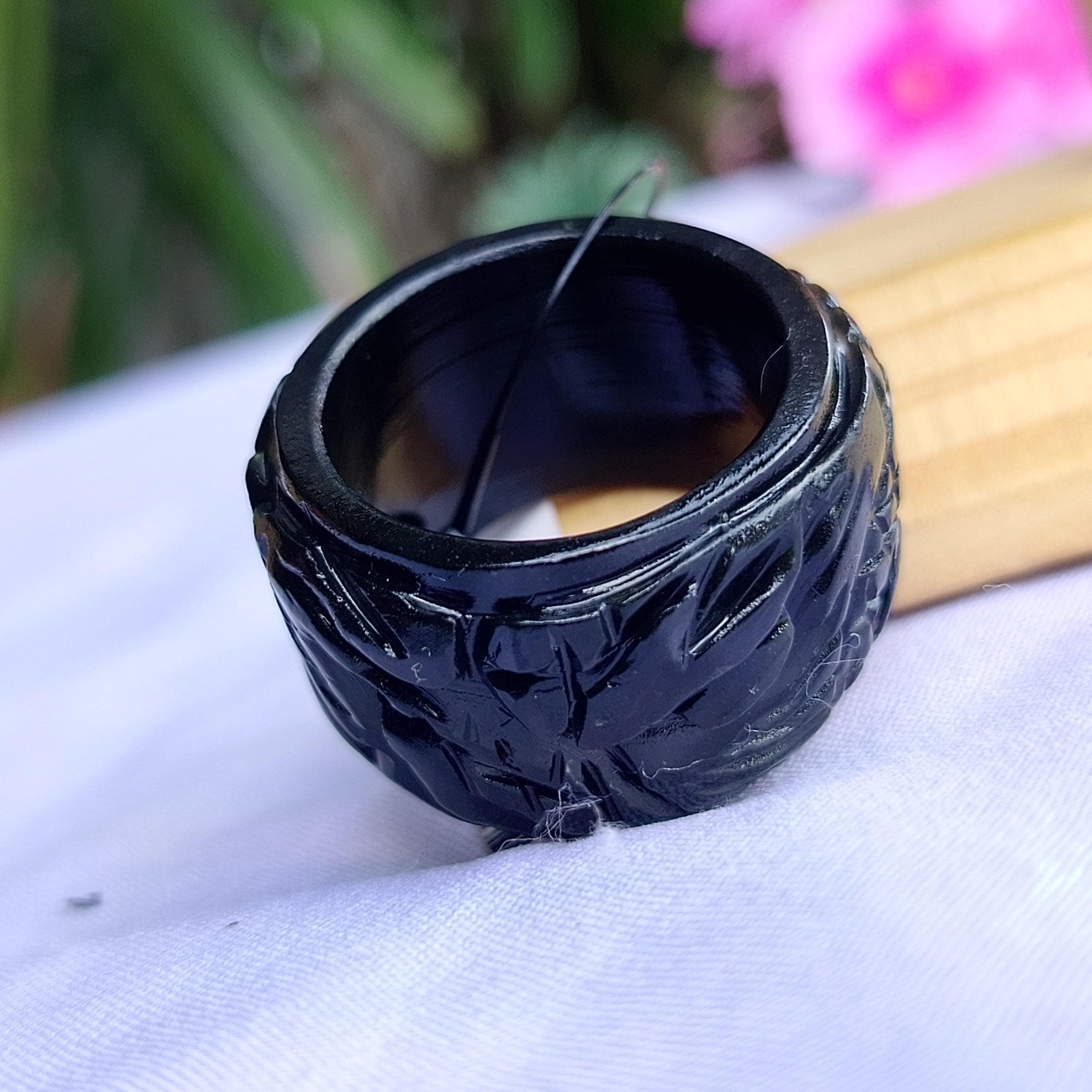 手彫りの黒翡翠ドラゴンリング：ビルマ産翡翠のお守り、US 12 - Etsy 日本