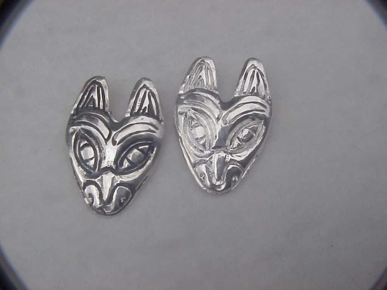 CAT North West Indian Style pendant sterling silver Custom Design Unique Authentic tribal design