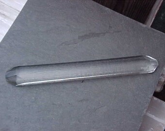 INTERNALLY FLAWLESS QUARTZ Crystal Wand double terminated clear history