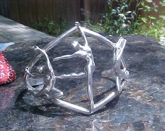 Nude DANCER series BRACELET Cast in Sterling Silver By KAM Designs