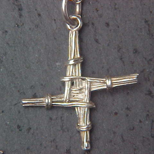 St BRIGiD or St BRIDGIT Irish cross pendants cast in Sterling Silver KAM Copyrighted Design