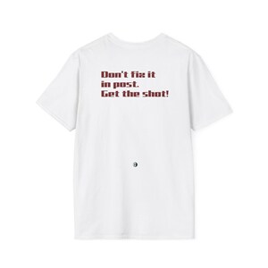 Photographer T-Shirt: Softstyle Cotton Camera Lover Tee
