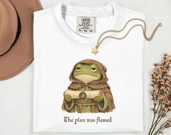 Frog DnD Shirt • Funny Fantasy Frog Tee • “The Plan Was Flawed” Comfort Colors