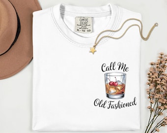 Call Me Old Fashioned T-Shirt: Whiskey Cocktail Graphic Tee