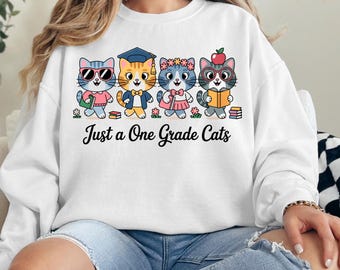 Cartoon Cat PNG Bundle | Kawaii Kitty Clipart (Digital Download)