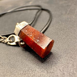 Colgante grande de rubí natural / Collar de plata de ley 925 hecho a mano / Joyería de piedras preciosas rojas auténticas