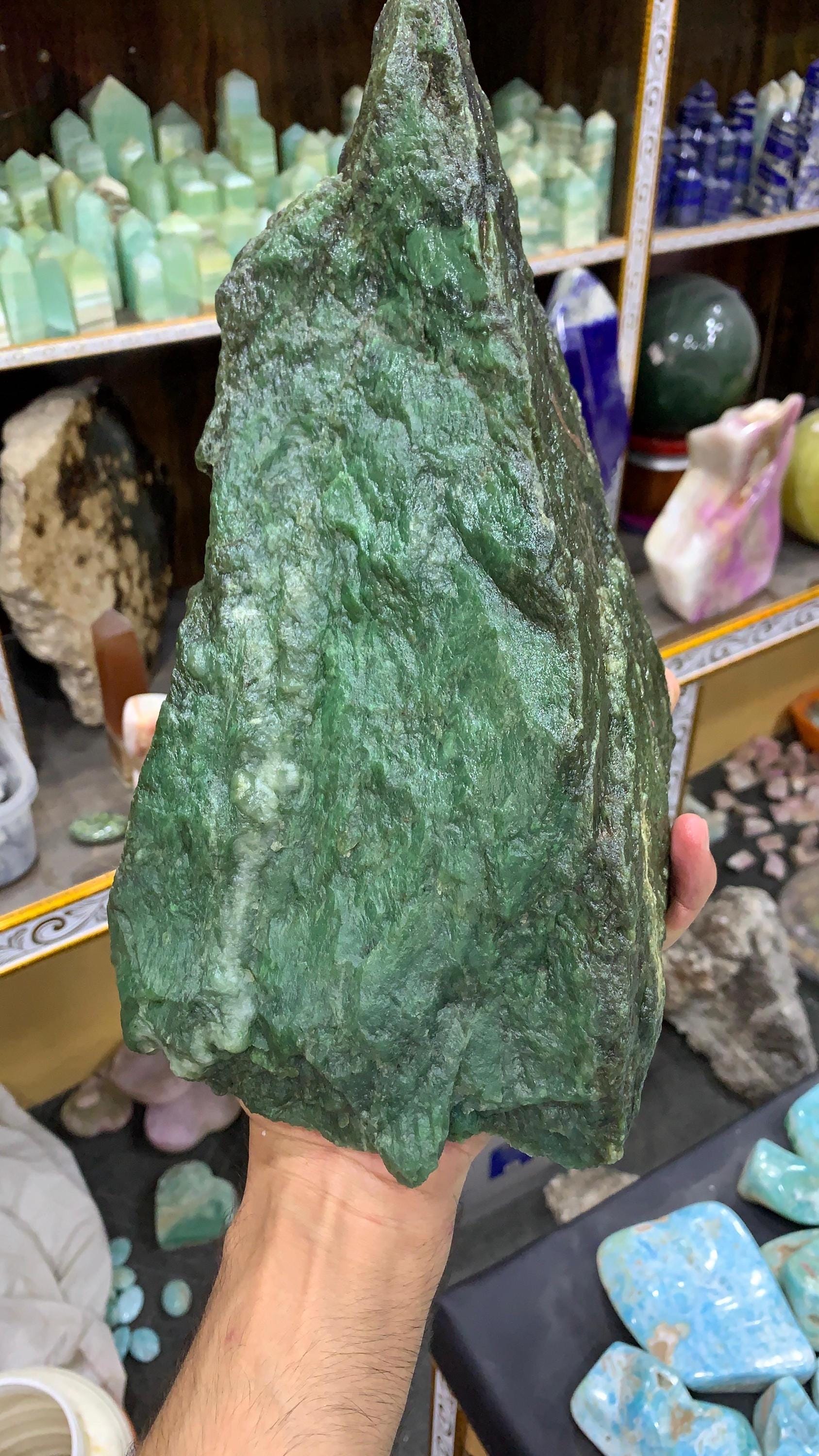 Top Quality 6kg Natural Nephrite Jade Chunks | Raw Healing Stone