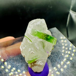 Raw Green Tourmaline Crystal Specimen | Natural Mineral Stone from Afghanistan | Collectible Healing Gemstone