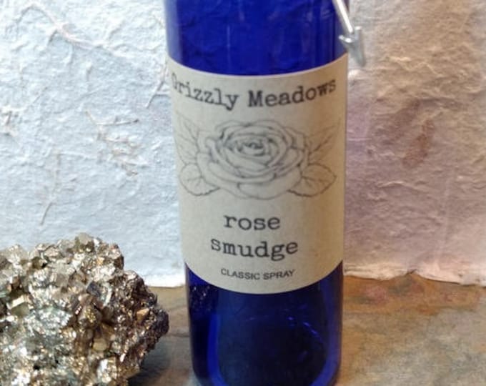 ROSE SMUDGE SPRAY - Energy Clearing Mist - Smoke-Free Alternative to Traditional Smudging - Clear Negative Energy From Home, Office