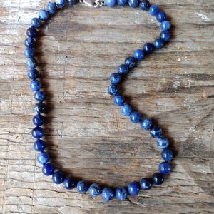 SODALITE Chakra Necklace All Natural Semi-Precious Stones Healing Metaphysical