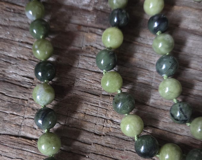 JADE Stone Natural Gemstone Continuous Necklace
