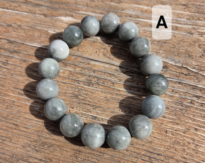 SILVER SHEEN OBSIDIAN Chakra Stretch Bracelet All Natural Semi-Precious Stones Healing Metaphysical