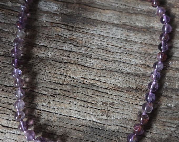 SUPER 7 Seven Beaded Gemstone, Sterling Silver Necklace