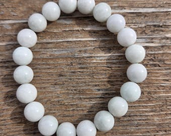 JADE Chakra Stretch Bracelet All Natural Semi-Precious Stones Healing Metaphysical