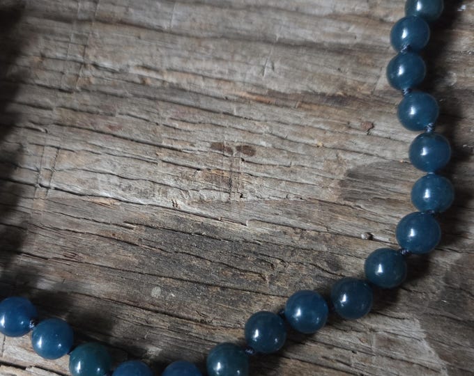 APATITE Chakra Necklace All Natural Semi-Precious Stones Healing Metaphysical