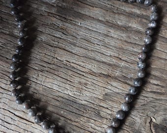 YOOPERLITE Beaded Gemstone, Sterling Silver Necklace